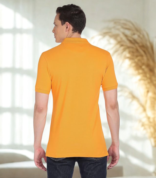 US Polo Assn. (USPA) Collar Neck Yellow Polo T-Shirt