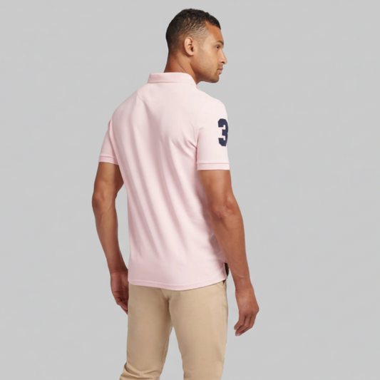 US Polo Assn. (USPA) Collar Neck Pink Polo T-Shirt
