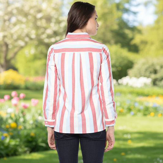 T-Touch Women's Cotton Striped Long Sleeve Shirt