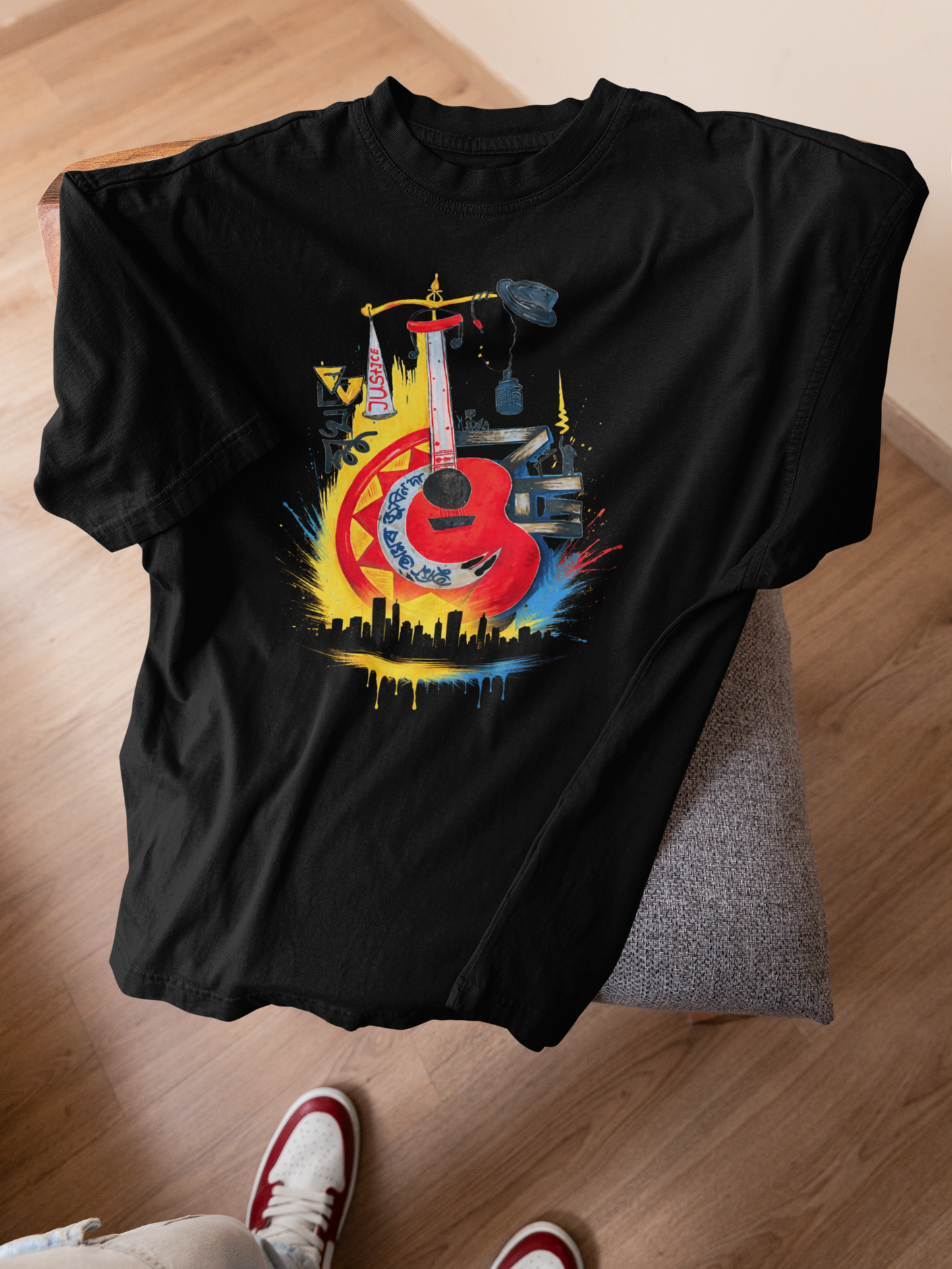 T-Touch Zubeen Garg Tribute 'Justice for ZG' T-Shirt - Unisex Fit